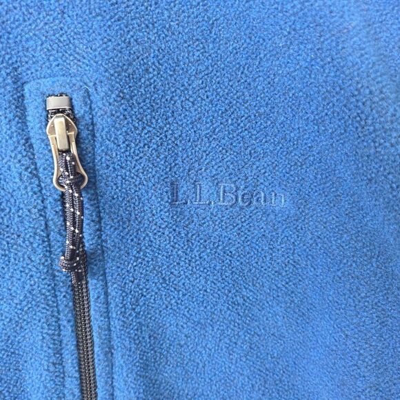 LL Bean Trail Model Polartec Fleece Vest Mens Size XXL Tall Blue 284629 Outdoor - Picture 3 of 5